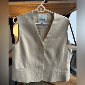 COS Linen Beige Vest